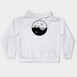 Sea & Mountain Circle Kids Hoodie